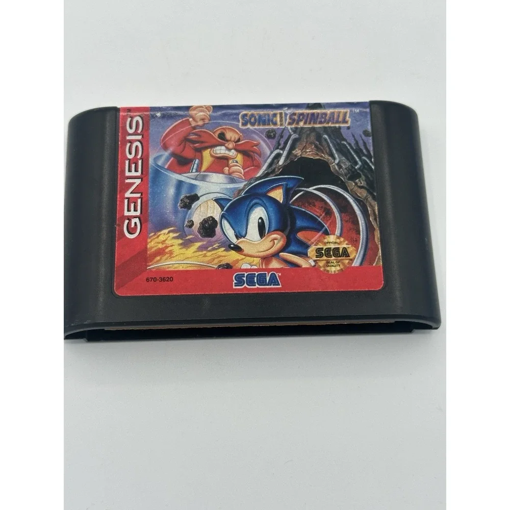 Sonic Spinball Sega Genesis Authentic Cartridge Tested Classic Platformer